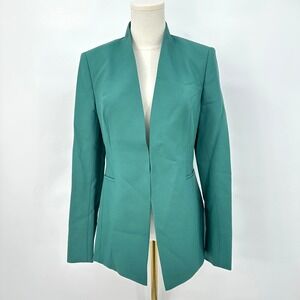 Seragyi Nicole Tailored Blazer Size 6 Green Quiet Luxury Nature Sustainable